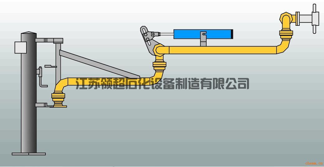 新疆輪臺(tái)客戶(hù)定制采購(gòu)的AL2503底部裝卸鶴管，已發(fā)往使用現(xiàn)場(chǎng)(1)