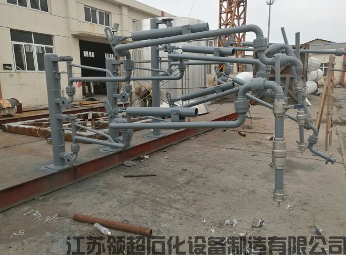 內(nèi)蒙古烏?？蛻舳ㄖ撇少?gòu)的一批AL2543型汽車底部裝卸鶴管已通過物流發(fā)往使用現(xiàn)場(chǎng)(1)